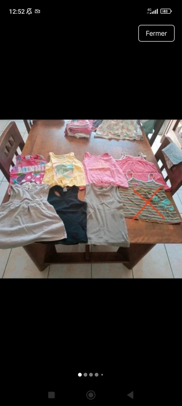 Lot de 7 débardeurs fille 3 ans